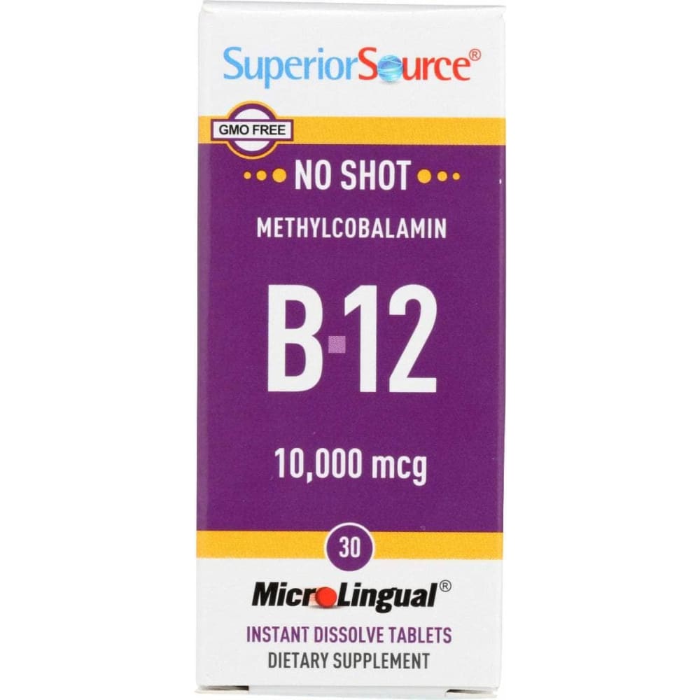 SUPERIOR SOURCE No Shot Methl B12 10000Mg, 30 tb