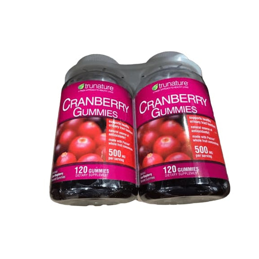 trunature Cranberry Gummies, 2 x 120 Gummies