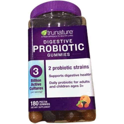 Trunature Digestive Probiotic, 180 Fruit Gummies