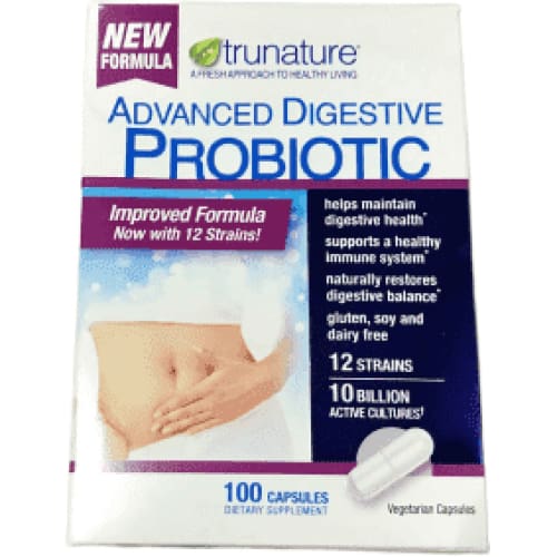 TruNature Digestive Probiotic Capsules, 100 Count