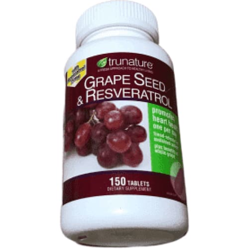 trunature Grape Seed & Resveratrol, 150 Timed-Release Tablets