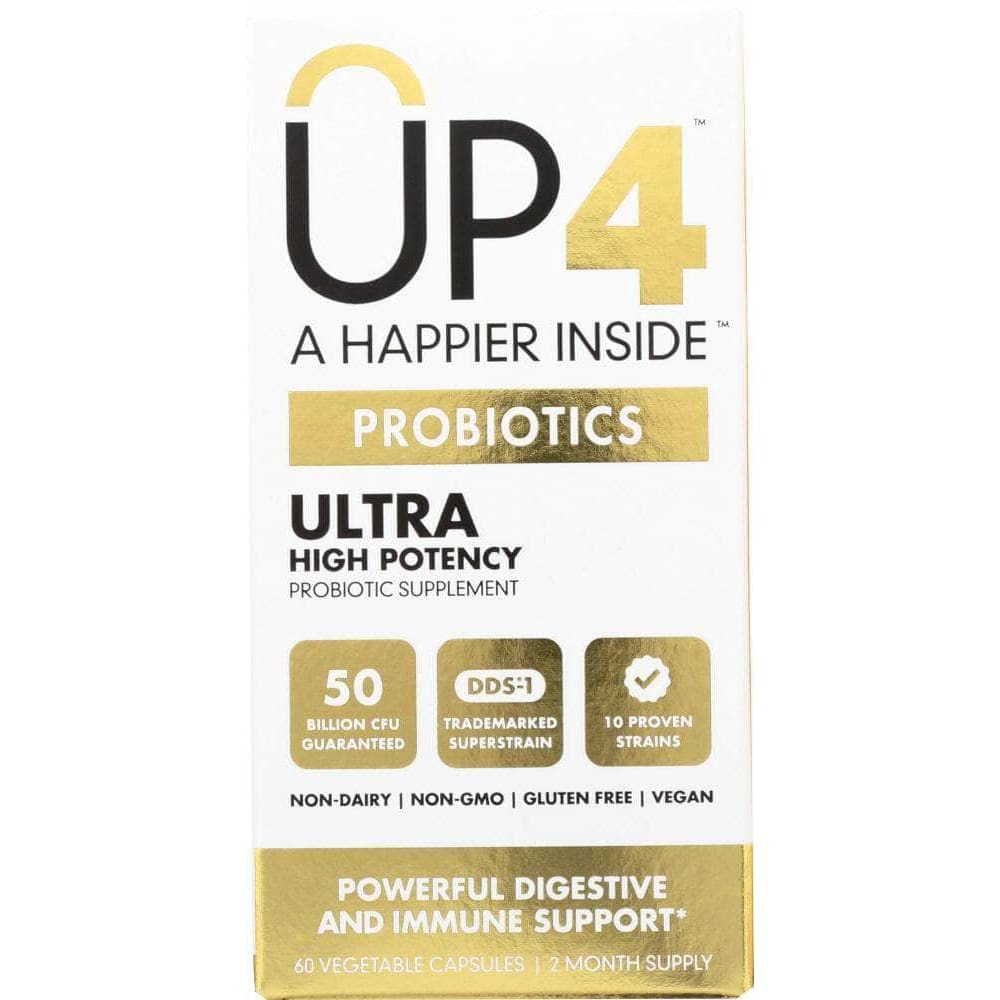 Up4 Ultra Probiotics With Dds-1 50 Billion Cfu, 60 Vegetable Capsules