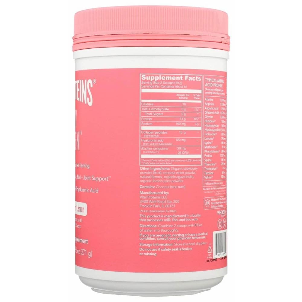 Vital Proteins Collagen Beaty Strbry Lmn, 9.6 Oz