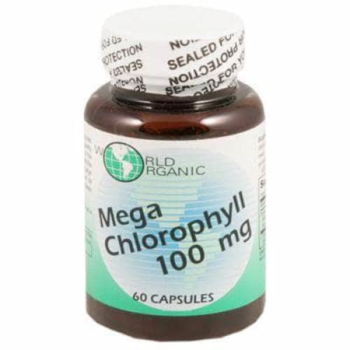 World Organic Mega Chlorophyll 100Mg, 60 Capsules (Case of 3)