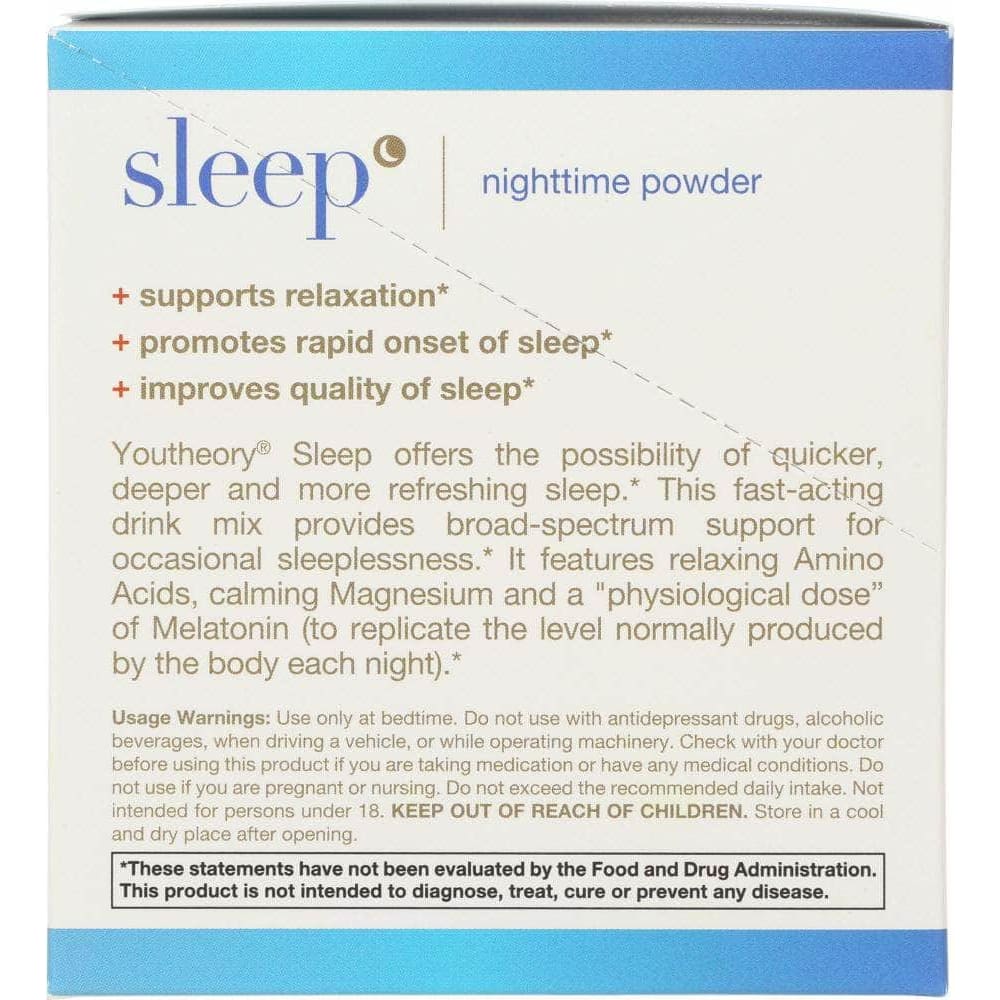 Youtheory Sleep Nighttime Powder 21 Packets, 4.2 Oz