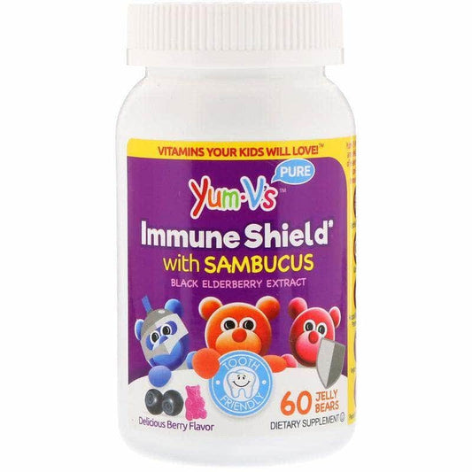 Yum-Vs Jelly Sambucus Immune Shield, 60 Pc (Case of 2)