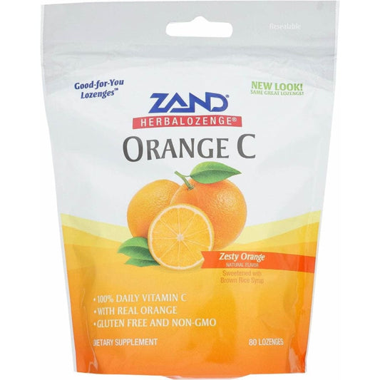 ZAND Herbal Lozenge Orange, 80 pc (Case of 2)